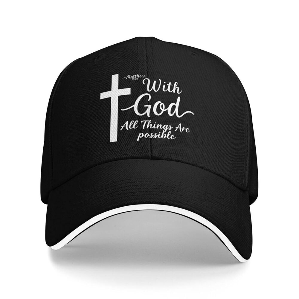 Christian Gifts for Men, Cross Baseball Cap, Jesus Cross Hat, Father's Day